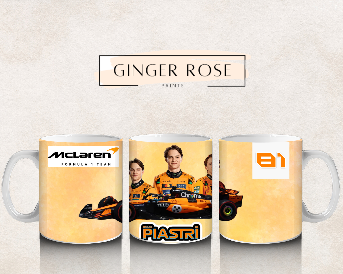 Oscar Piastri Mclaren Racing Mug