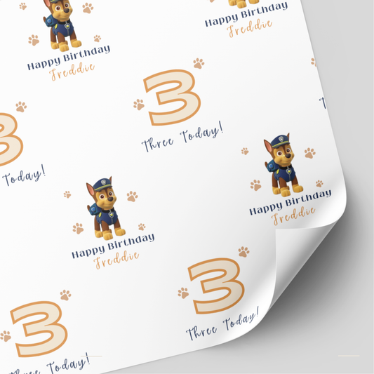 Paw Patrol Birthday Wrapping Paper