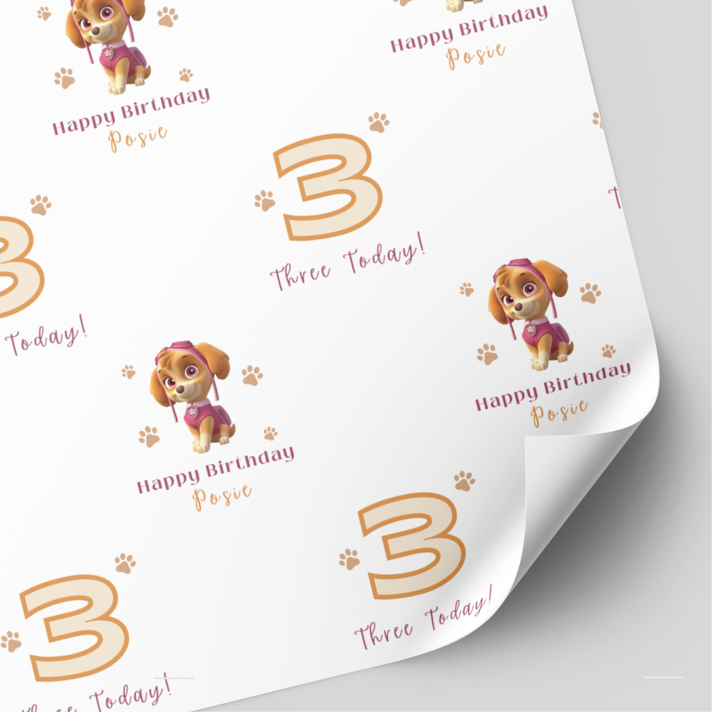 Paw Patrol Birthday Wrapping Paper