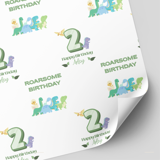 Dinosaur Birthday Wrapping Paper