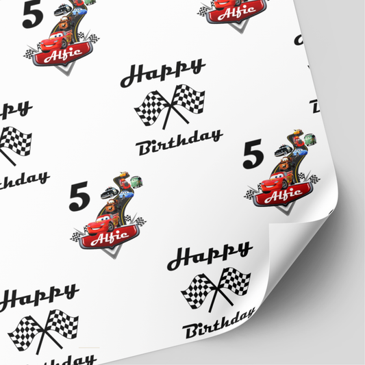 Cars Birthday Wrapping Paper