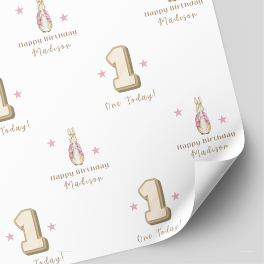 Peter Rabbit Birthday Wrapping Paper