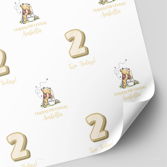 Winnie The Pooh Birthday Wrapping Paper