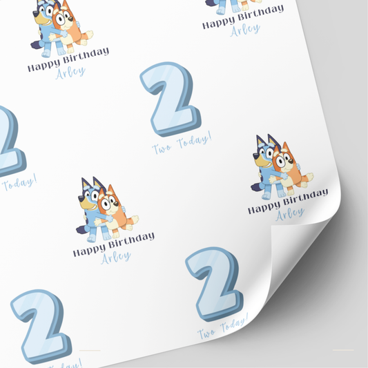 Bluey Birthday Wrapping Paper