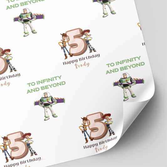 Toy Story To Infinity and Beyond Birthday Wrapping Paper