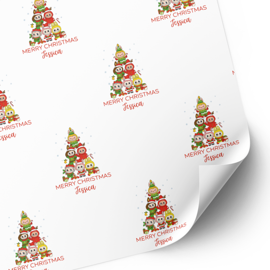 Labubu Christmas Wrapping Paper