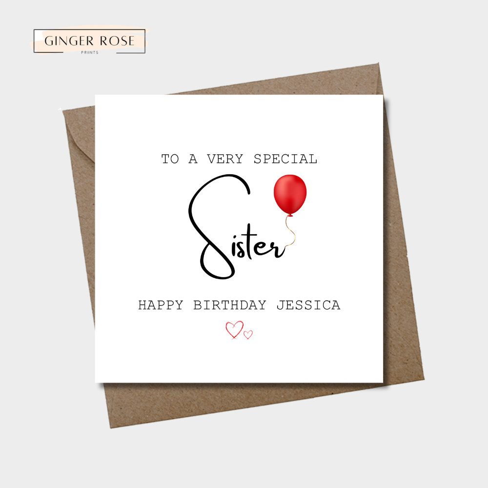 To A Very Special Happy Birthday For Her Card