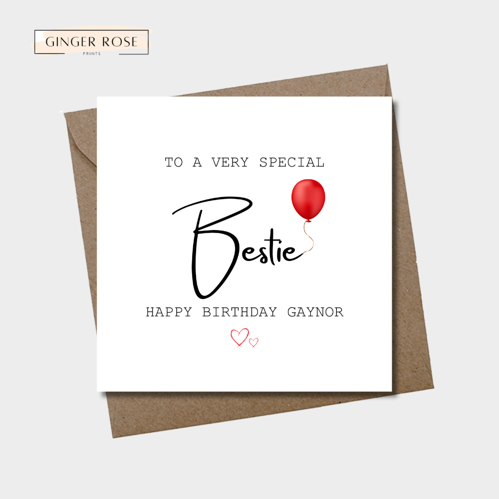 To A Very Special Happy Birthday For Her Card