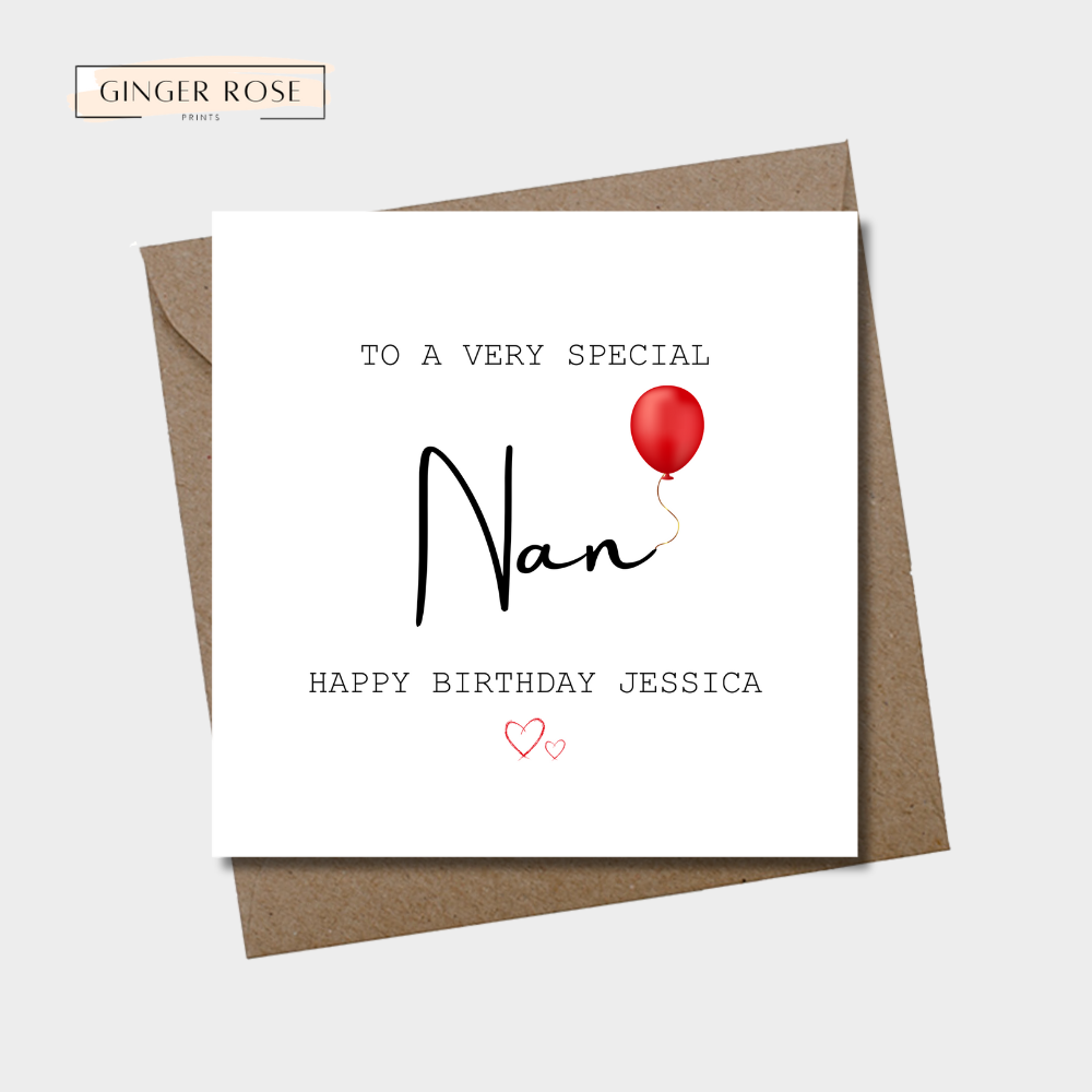 To A Very Special Happy Birthday For Her Card