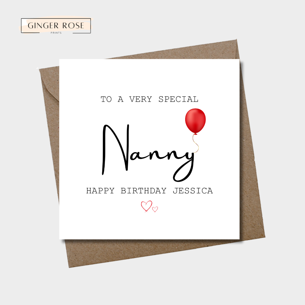 To A Very Special Happy Birthday For Her Card