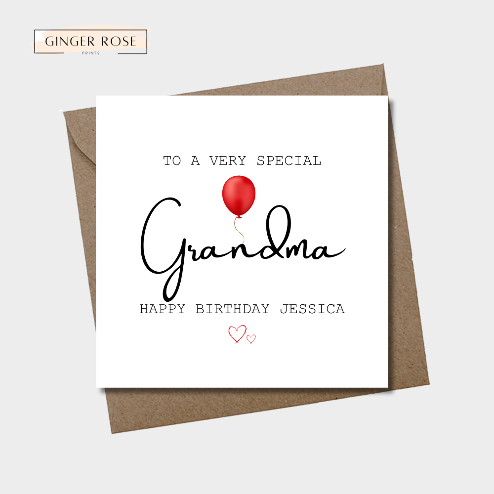 To A Very Special Happy Birthday For Her Card