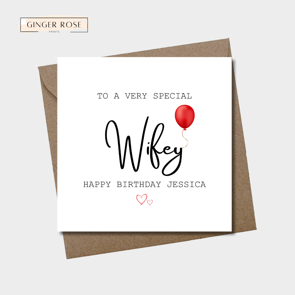 To A Very Special Happy Birthday For Her Card