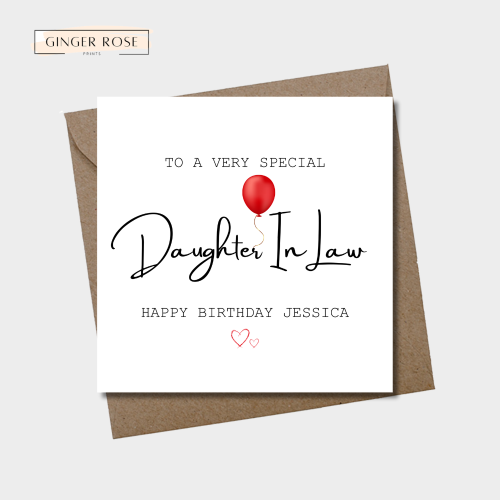 To A Very Special Happy Birthday For Her Card