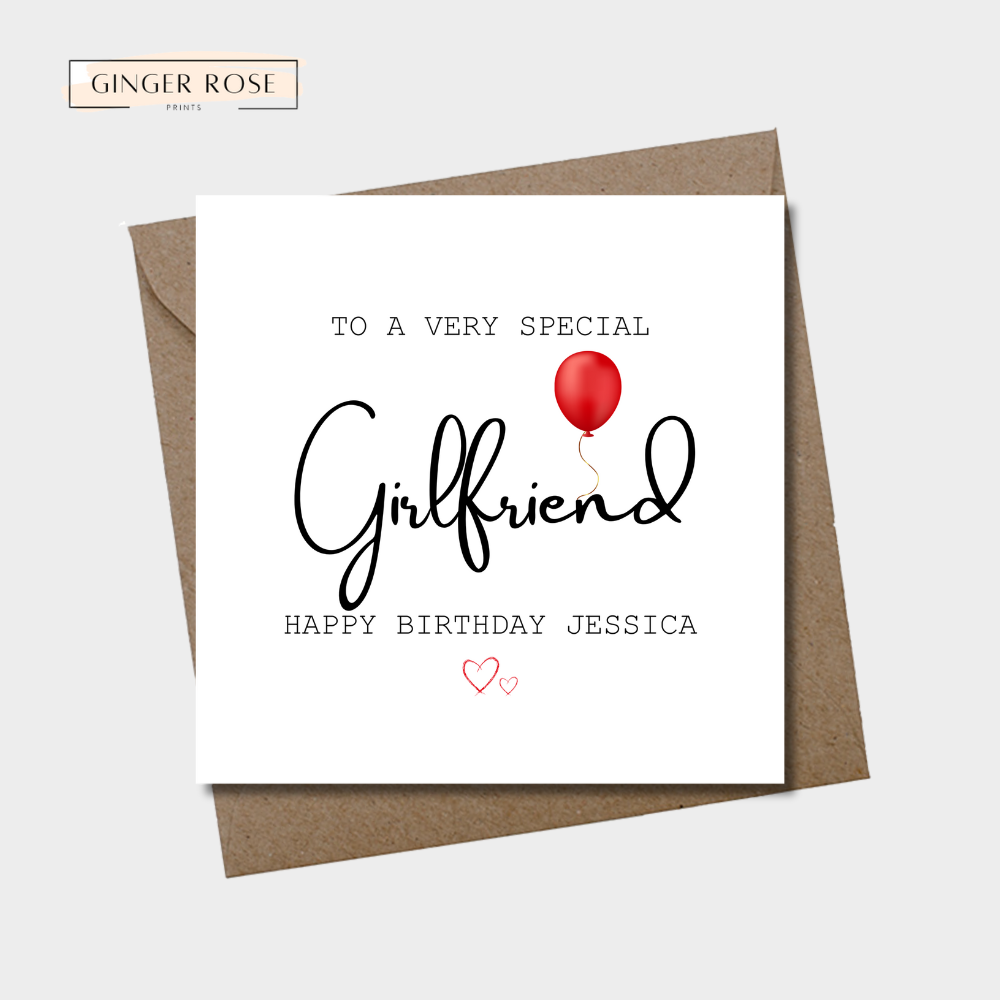 To A Very Special Happy Birthday For Her Card