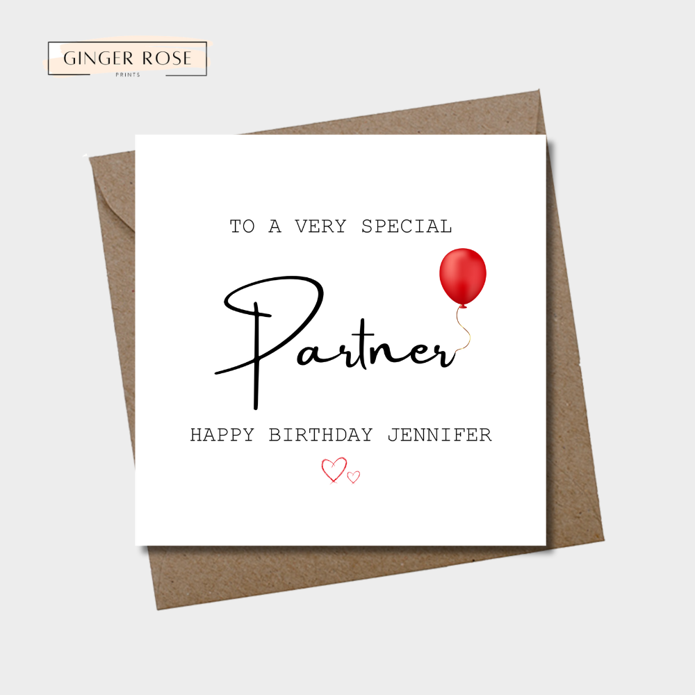 To A Very Special Happy Birthday For Her Card