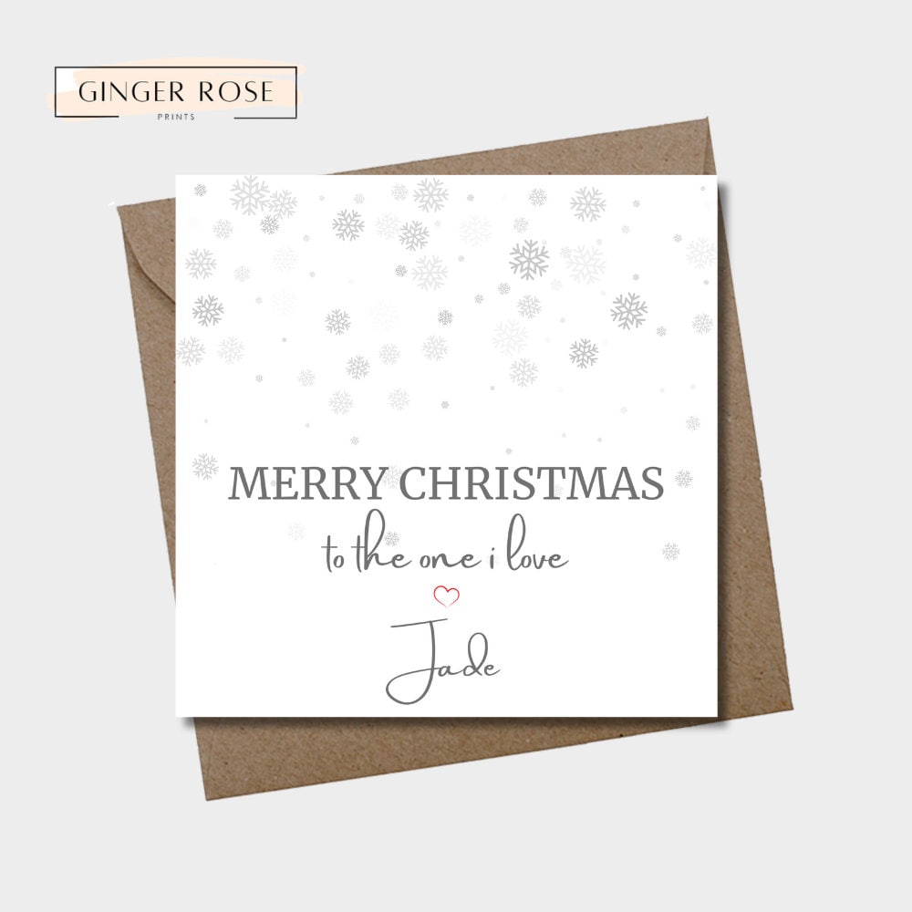 Merry Christmas To The One I Love | Love Christmas Card