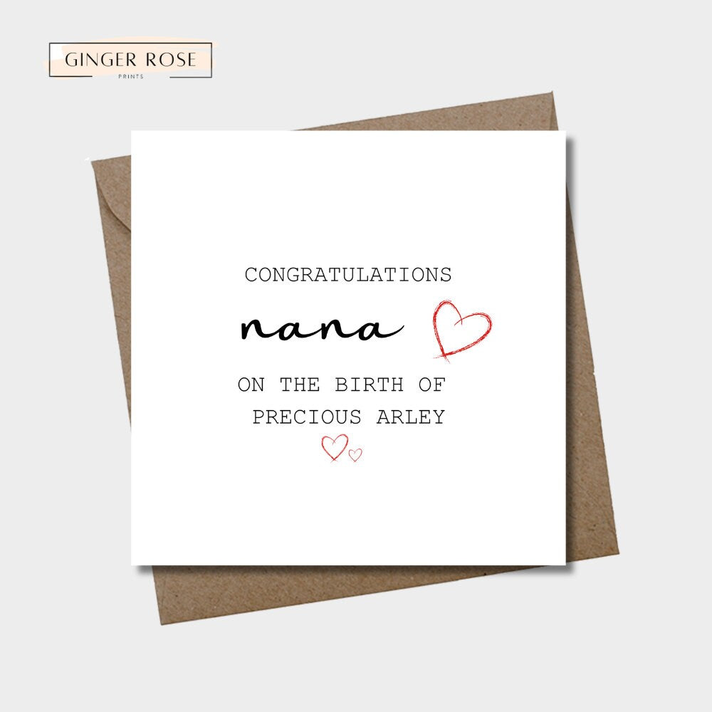 Congratulations On Becoming a Grandma Card