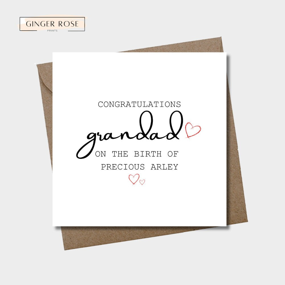Congratulations On Becoming a Grandad Card