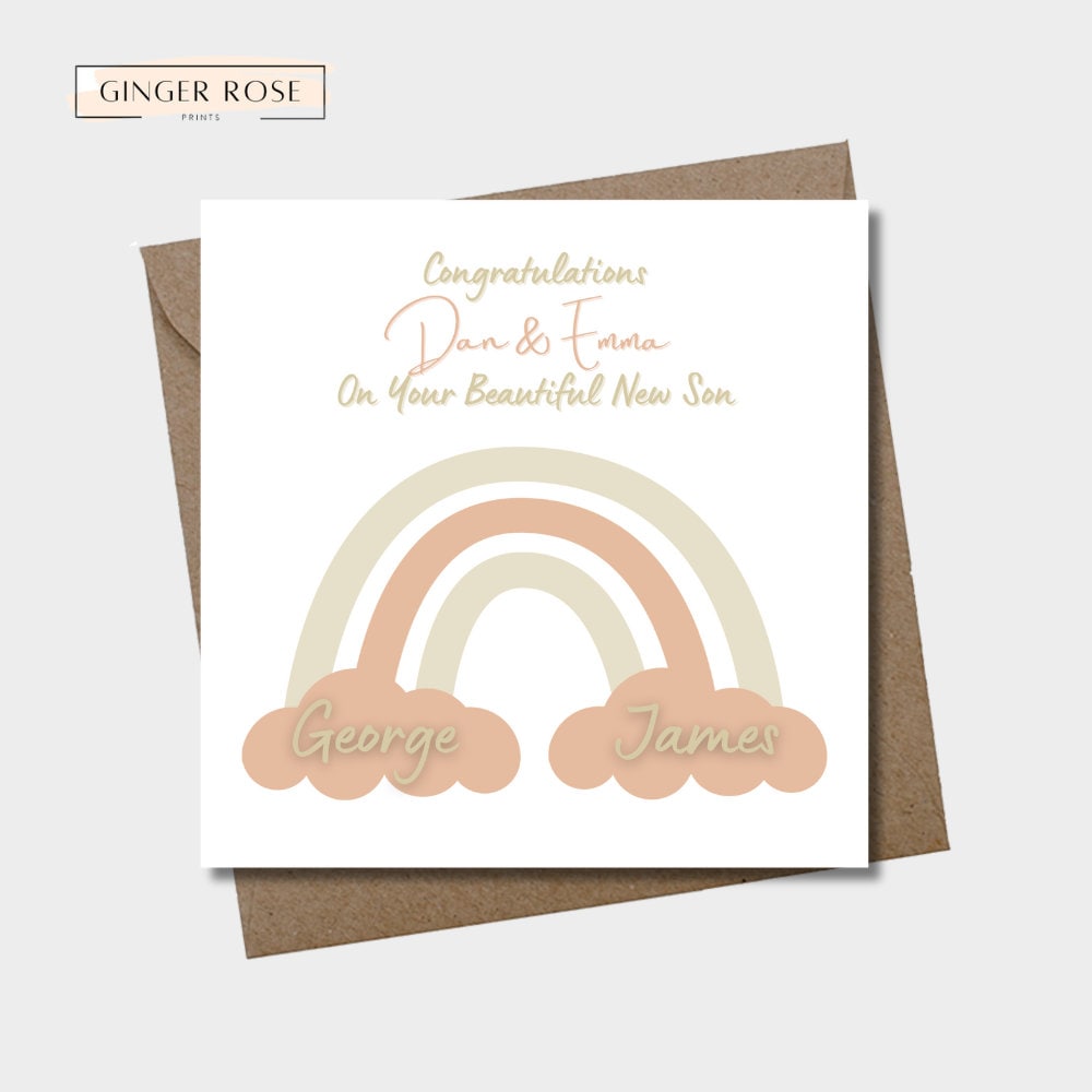 Congratulations Rainbow Card