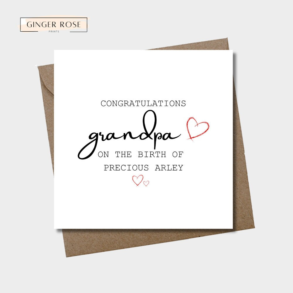 Congratulations On Becoming a Grandad Card