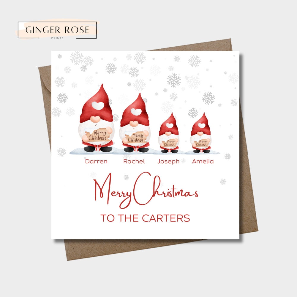 Merry Christmas For The Family | Gonk Christmas Card