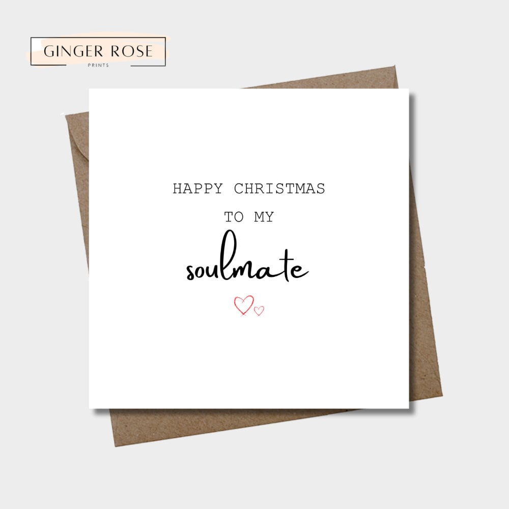 Happy Christmas To My Soulmate Card