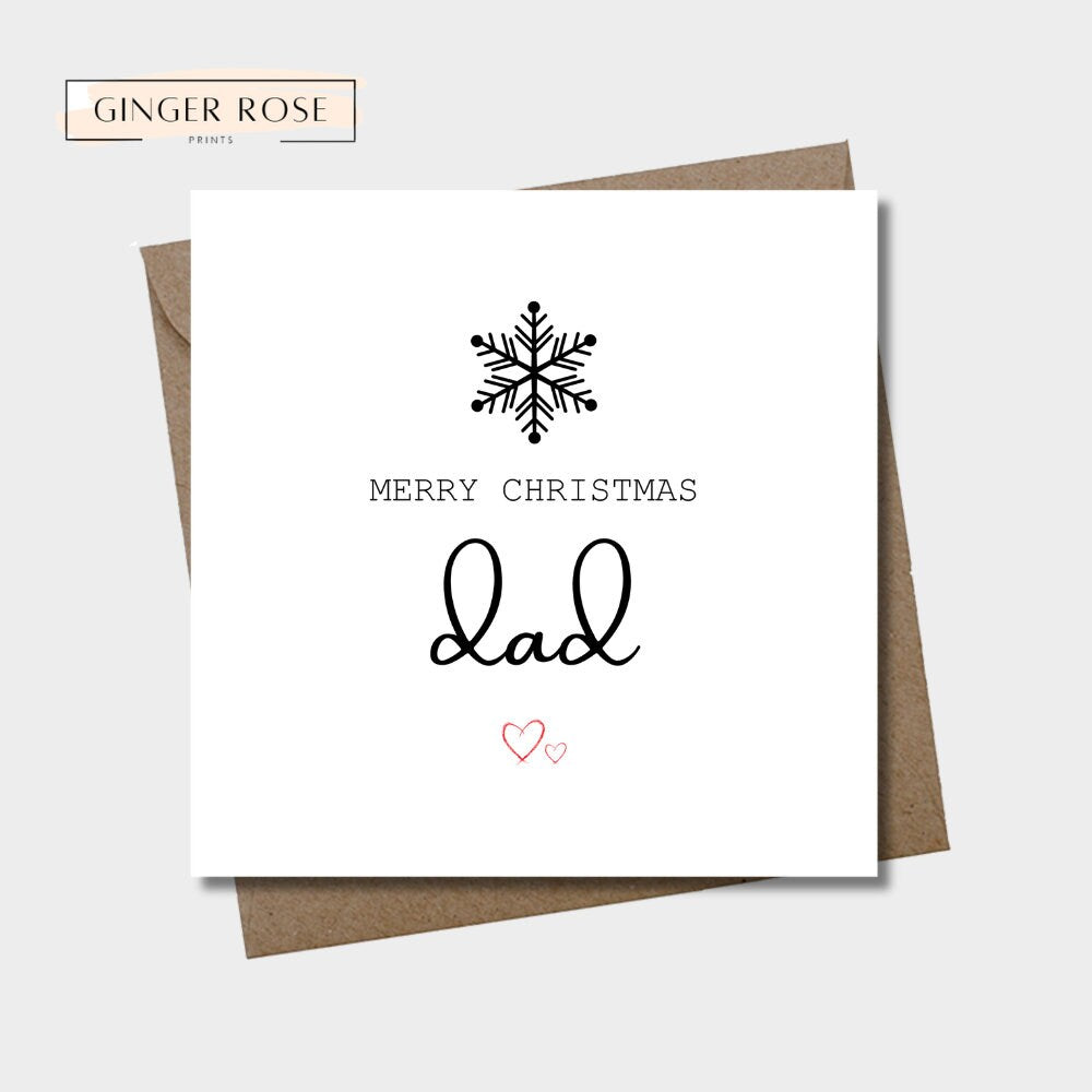 Merry Christmas Dad Card