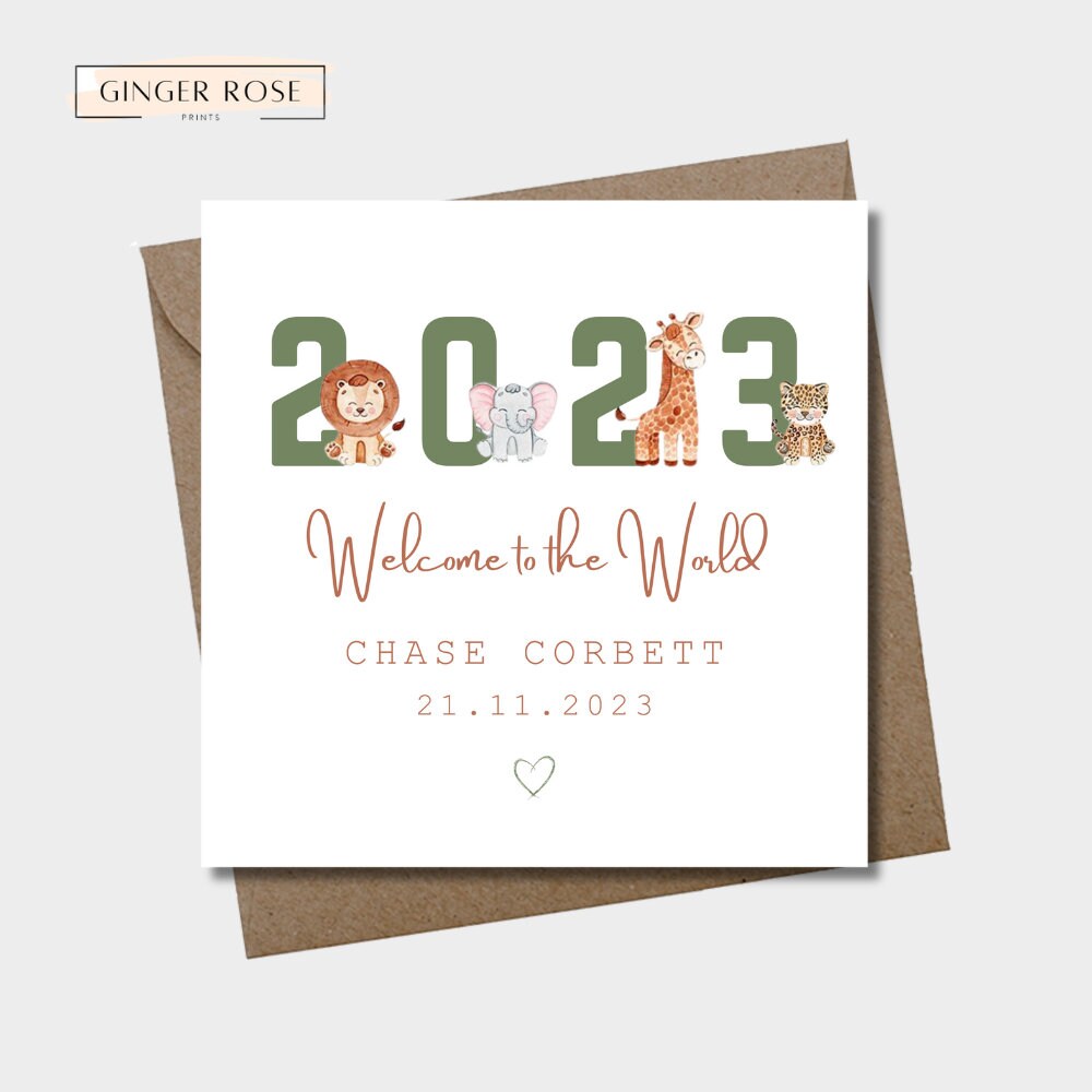 Welcome To The World Safari Card