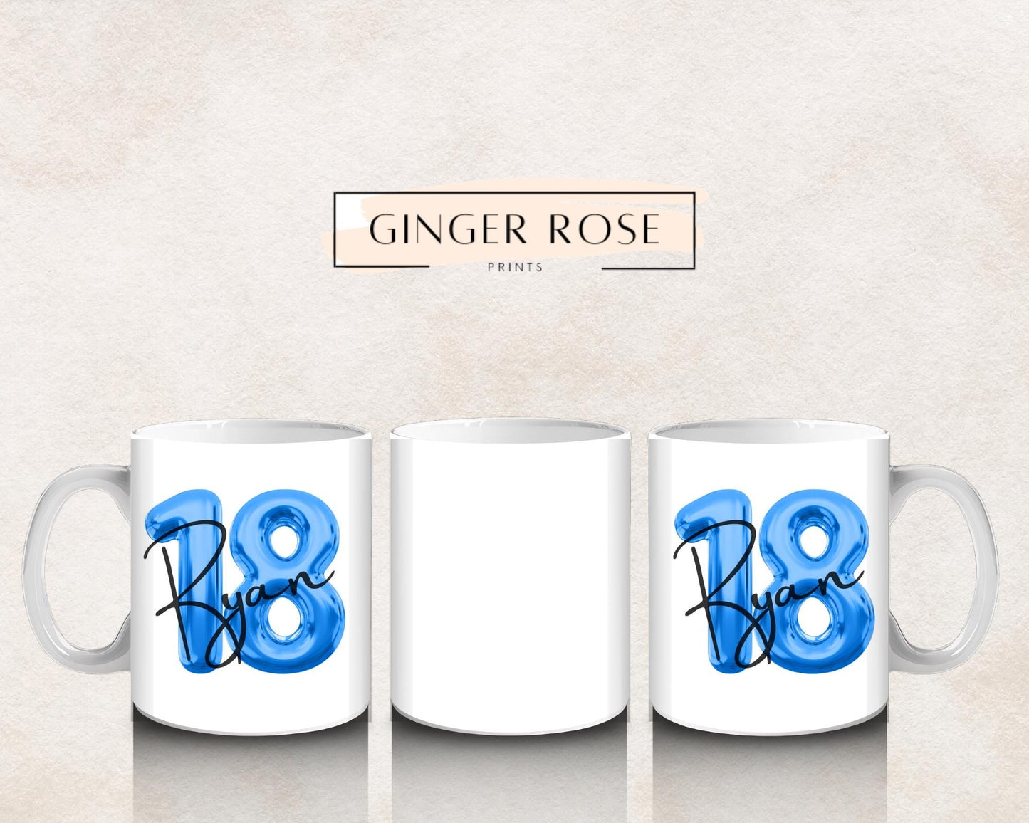 18th Birthday Mug: Balloon Design