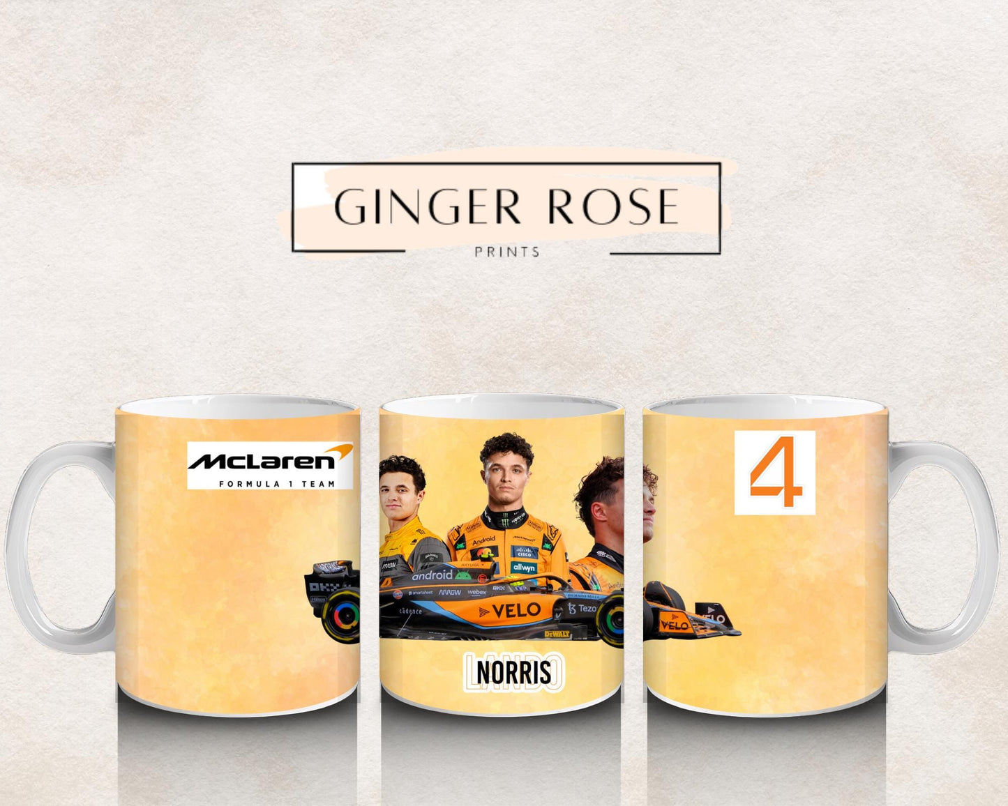 Lando Norris McLaren Racing Mug