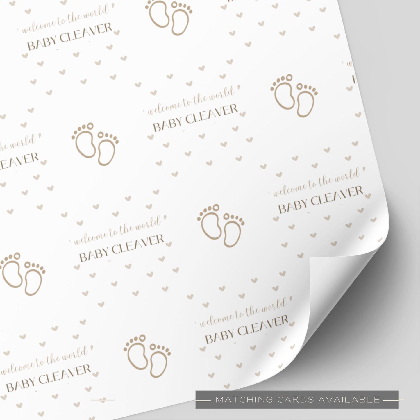 Welcome To The World Baby Wrapping Paper