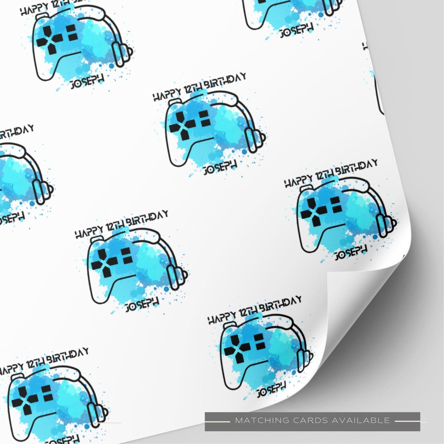 Gamer Birthday Wrapping Paper
