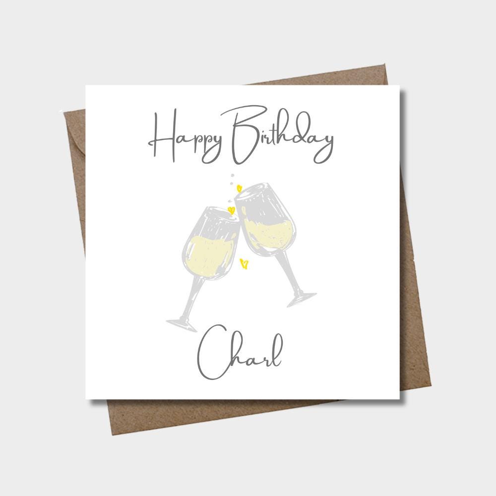 Birthday Wine Cheers Wrapping Paper