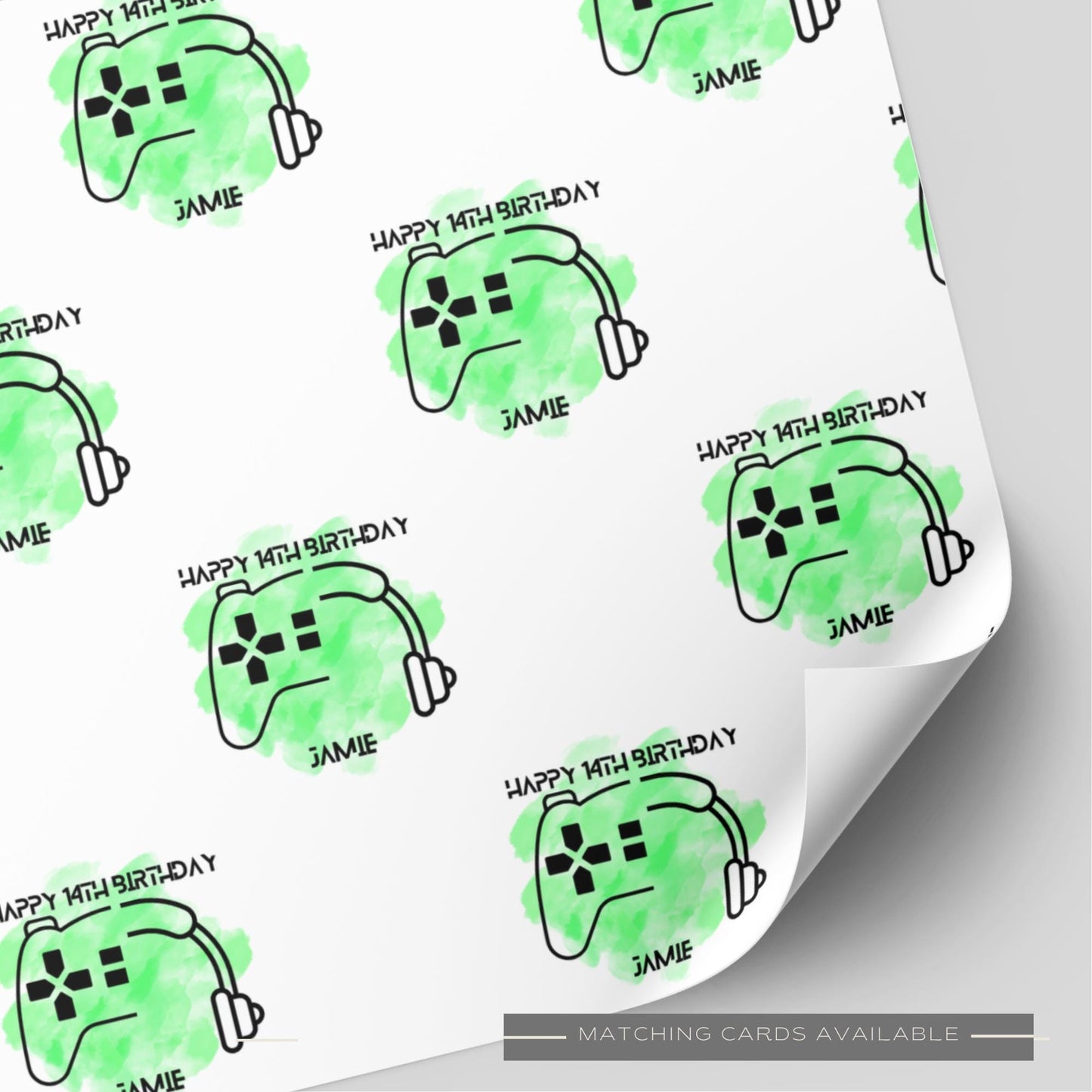 Gamer Birthday Wrapping Paper