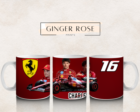 Charles Leclerc Ferrari Racing Mug