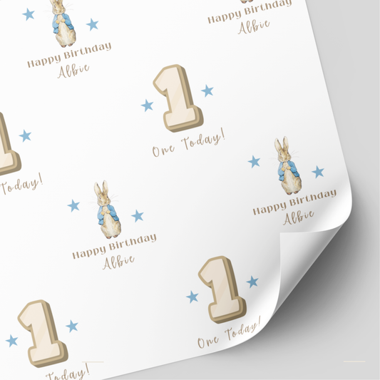 Peter Rabbit Birthday Wrapping Paper
