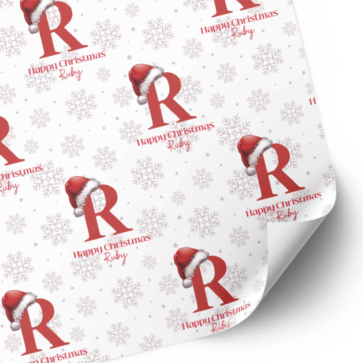 Initial Christmas Wrapping Paper