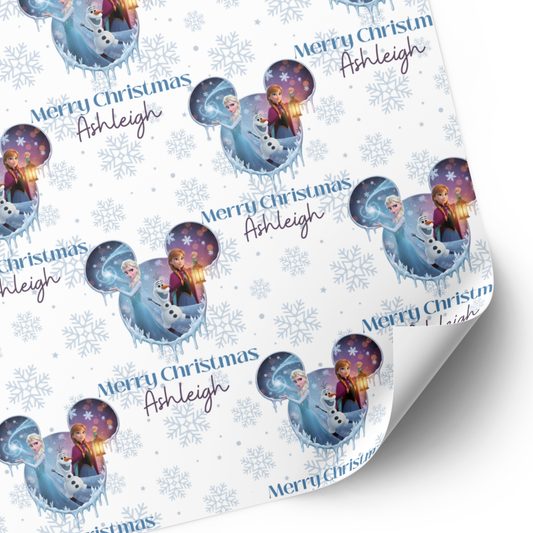 Frozen Christmas Wrapping Paper