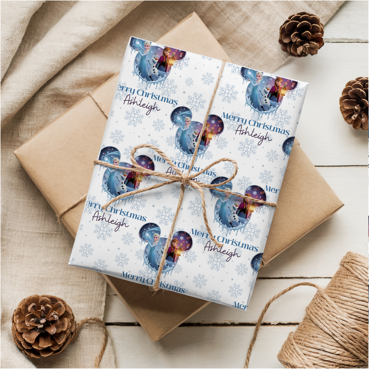 Frozen Christmas Wrapping Paper