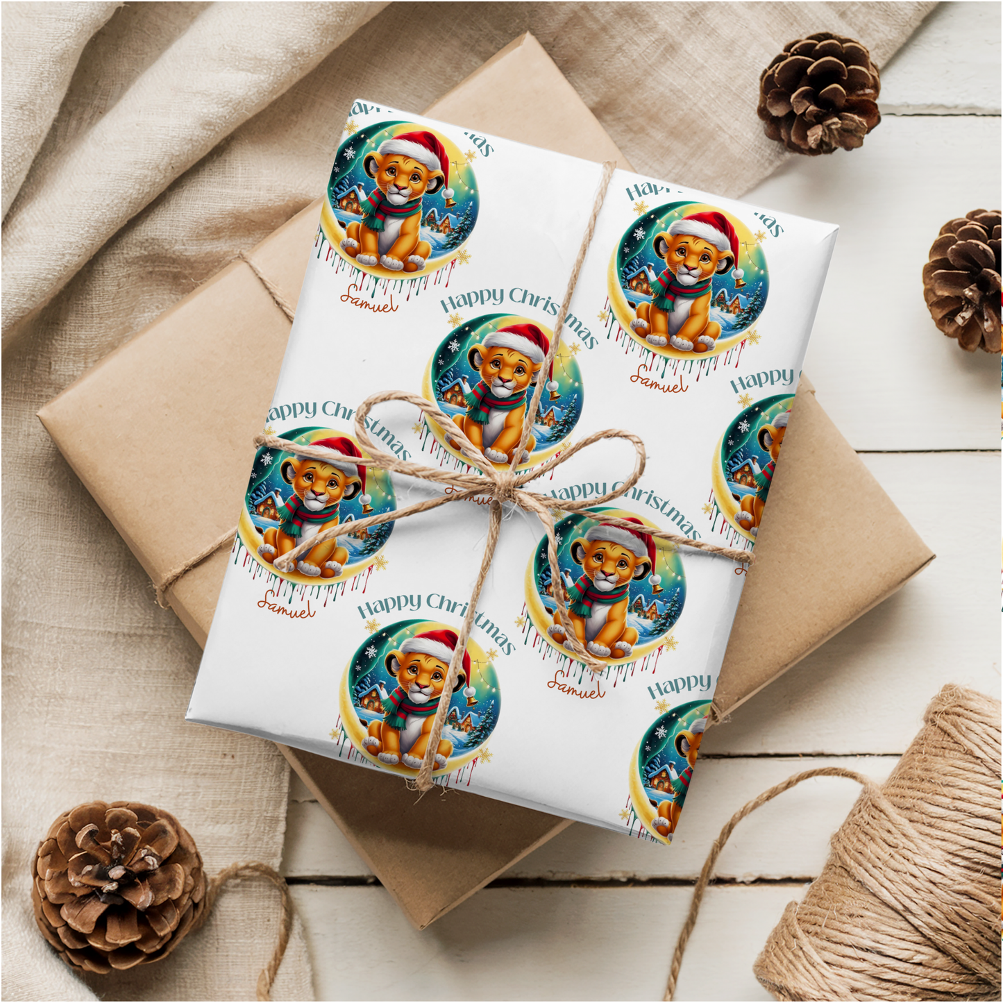 Simba Christmas Wrapping Paper