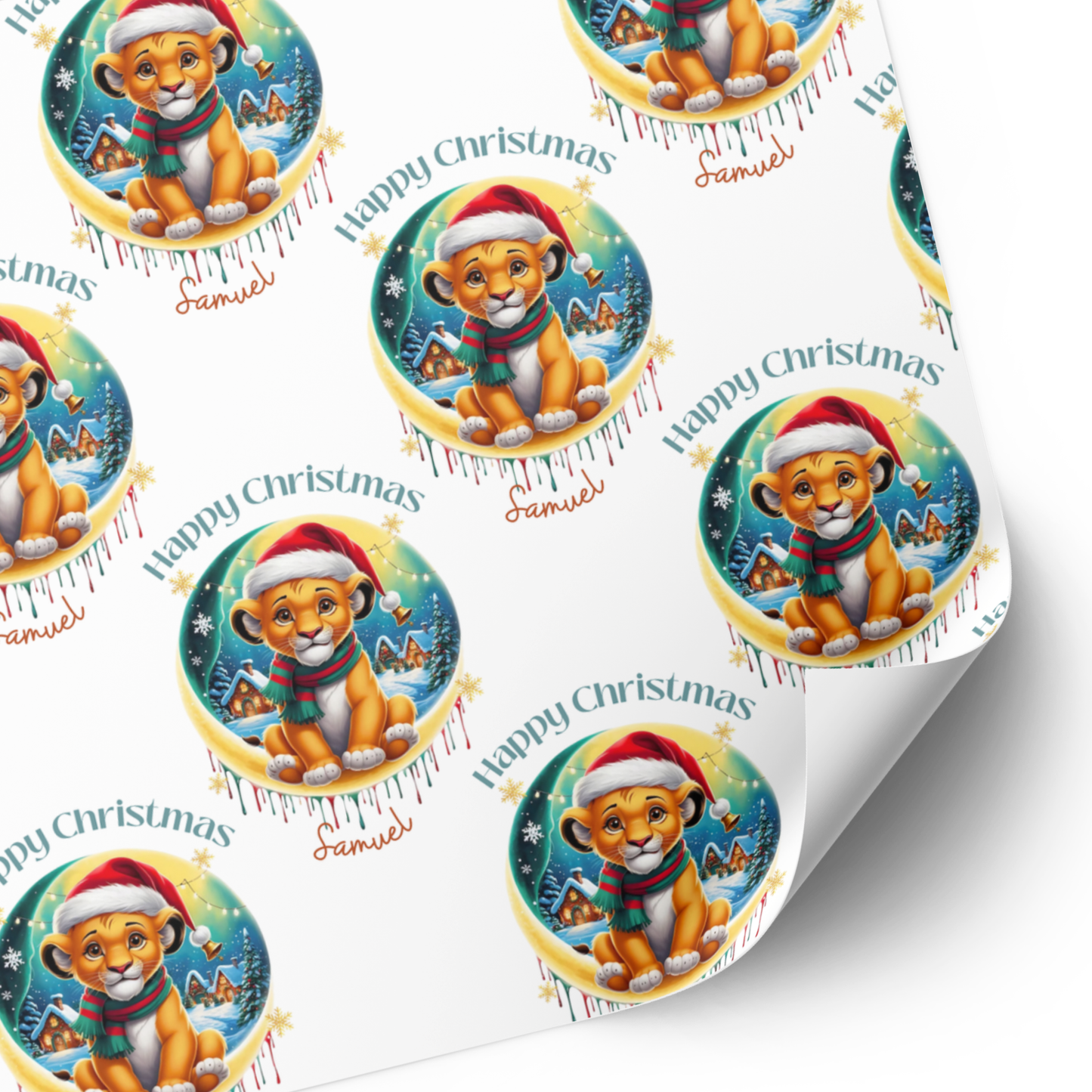 Simba Christmas Wrapping Paper