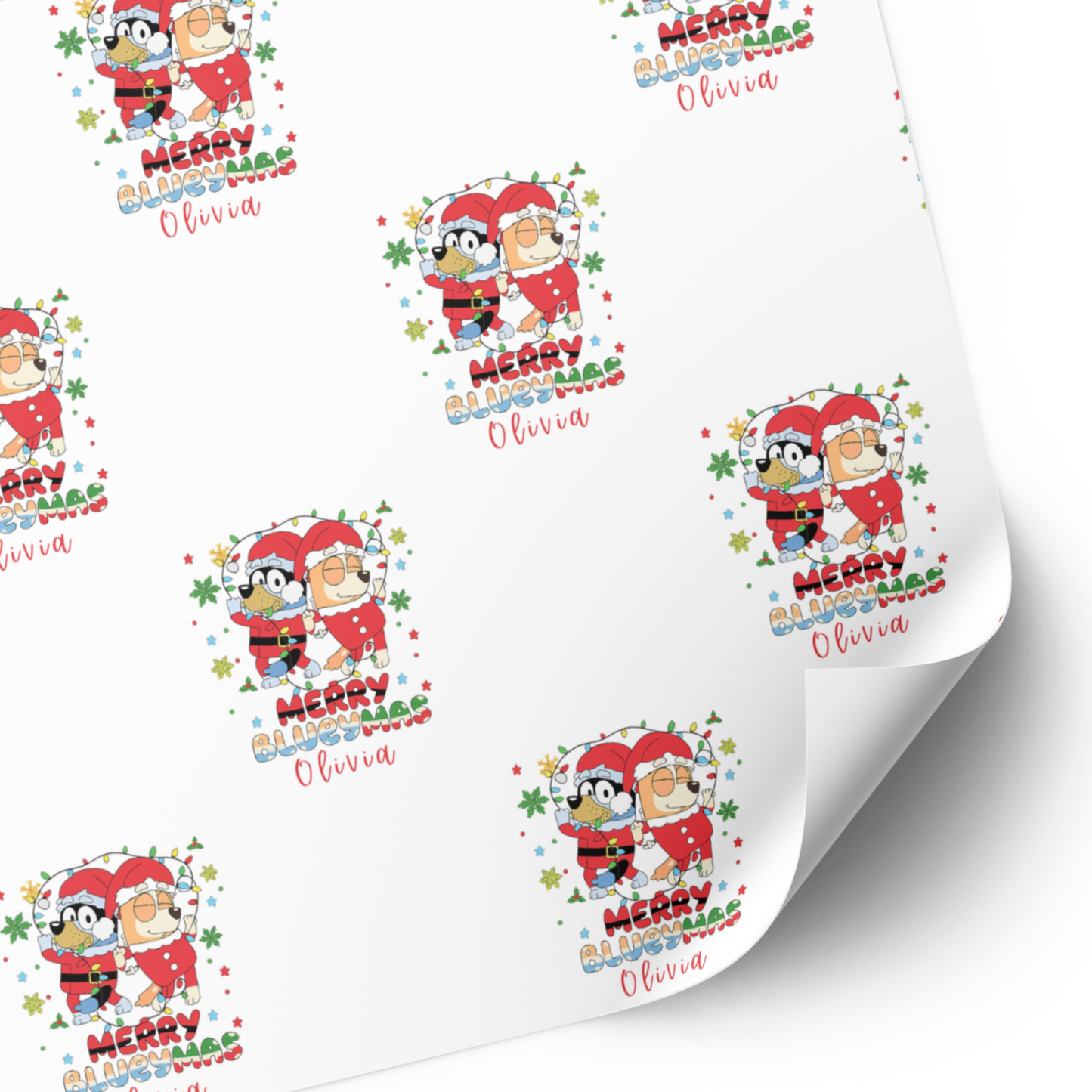 Bluey & Bingo Christmas Wrapping Paper