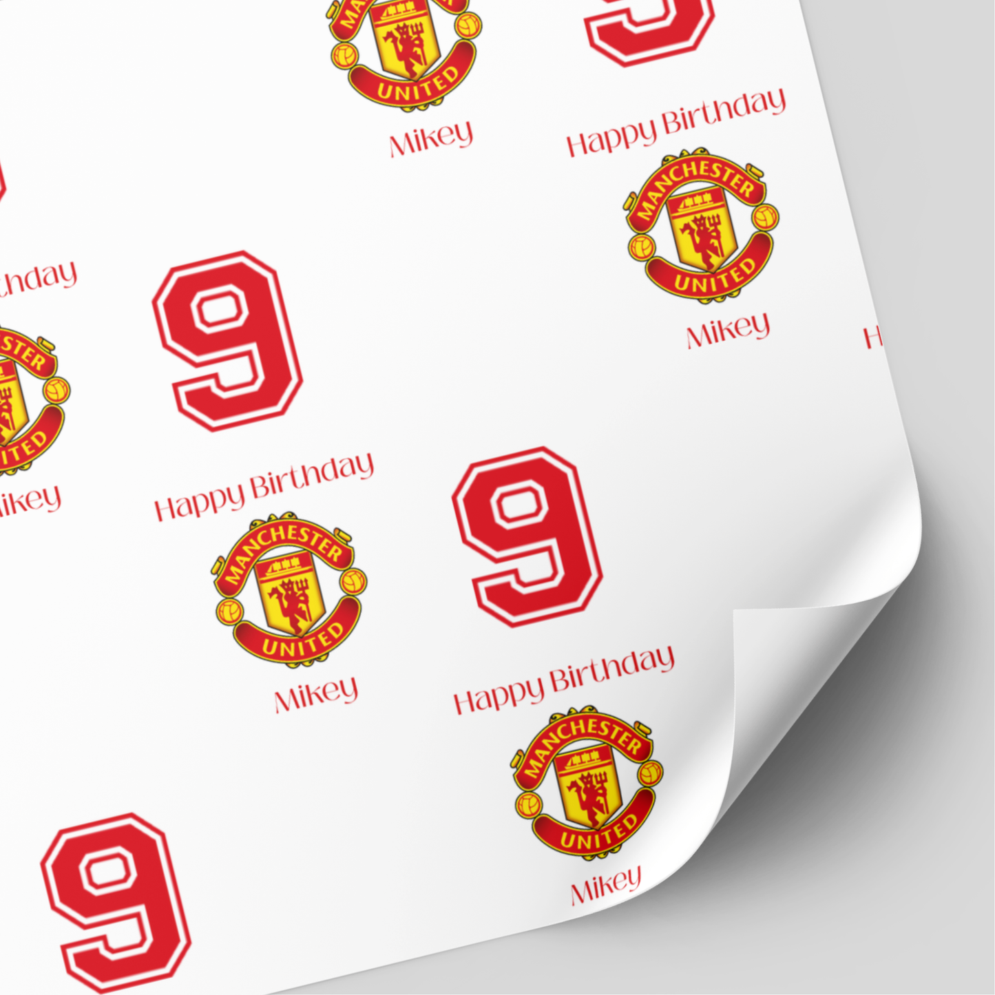 Football Birthday Wrapping Paper