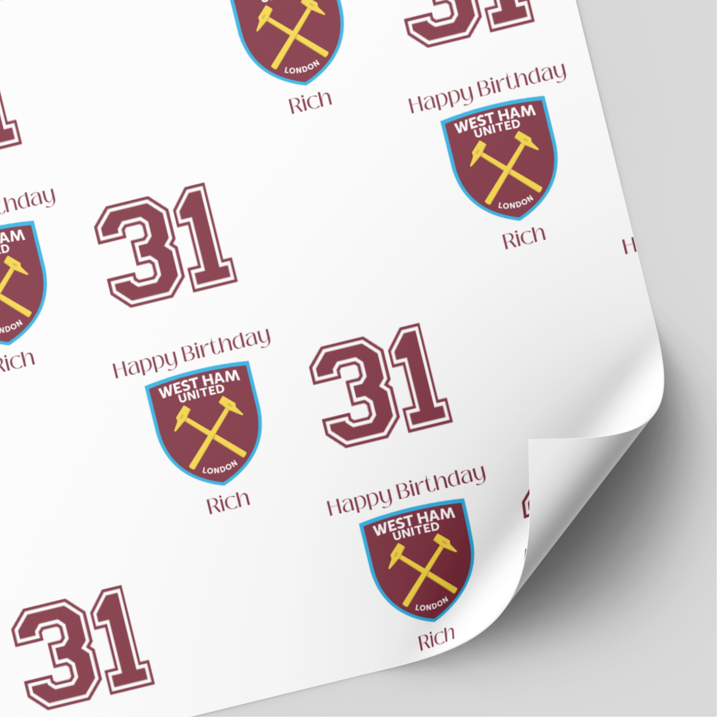 Football Birthday Wrapping Paper