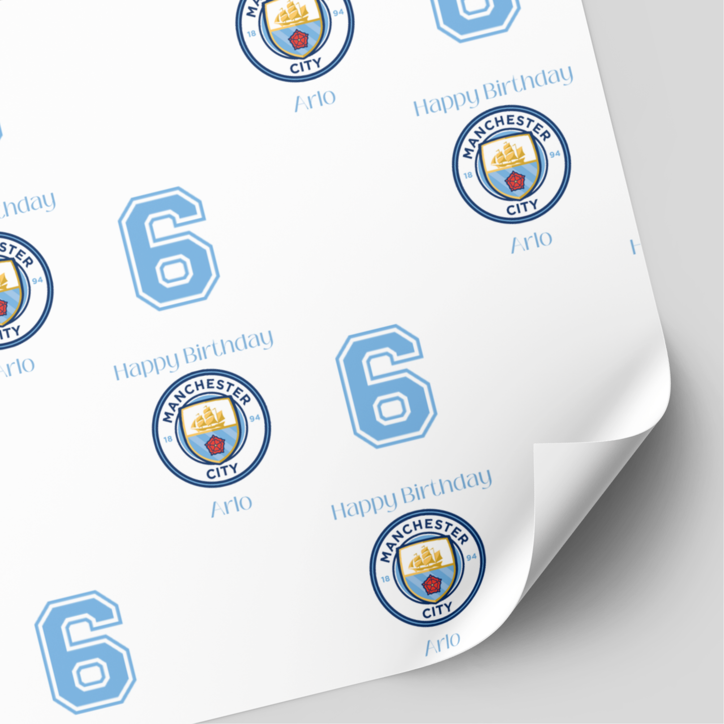 Football Birthday Wrapping Paper