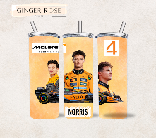 Formula One Lando Norris 20oz Tumbler