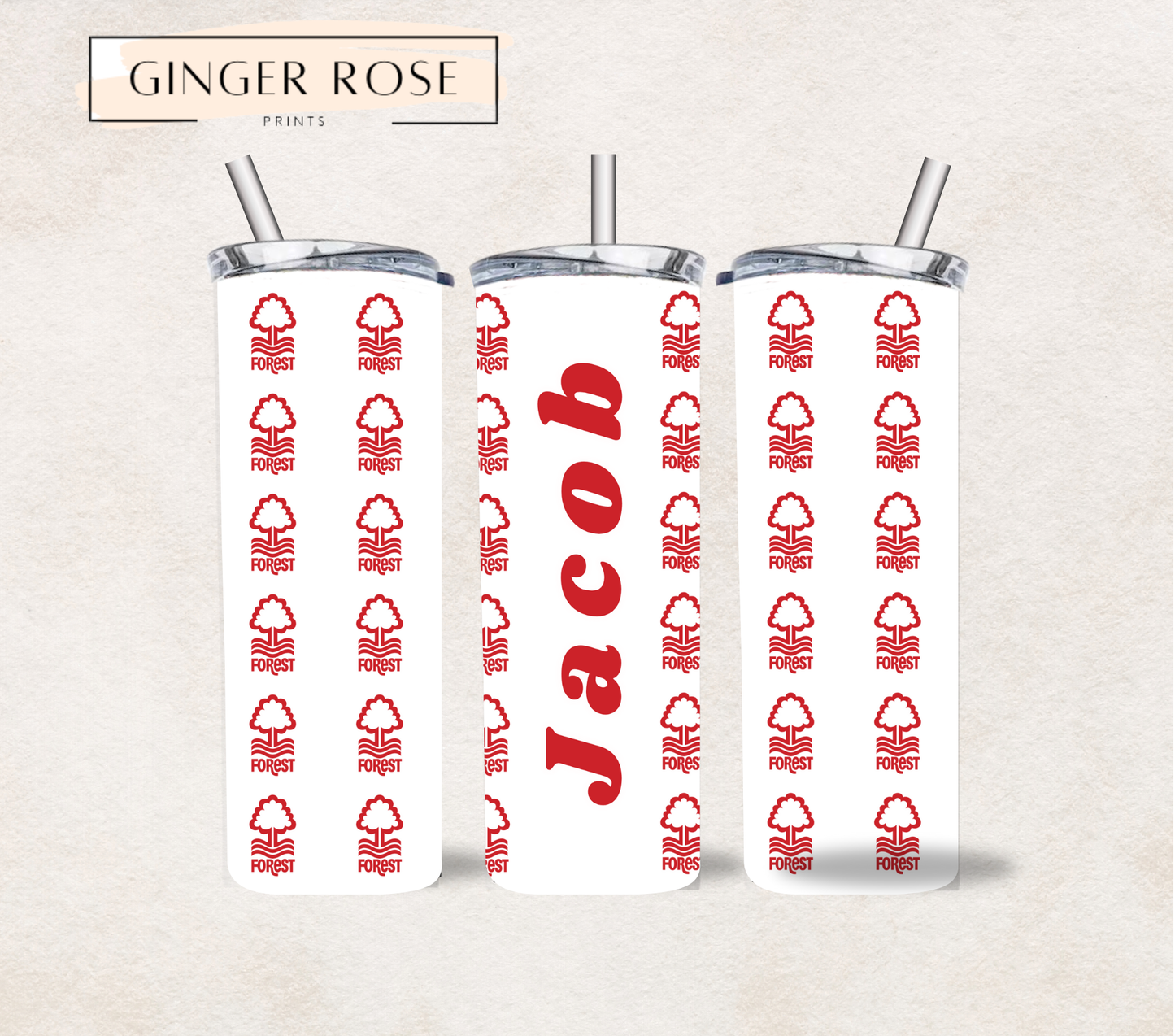 Personalised Football 20oz Tumbler