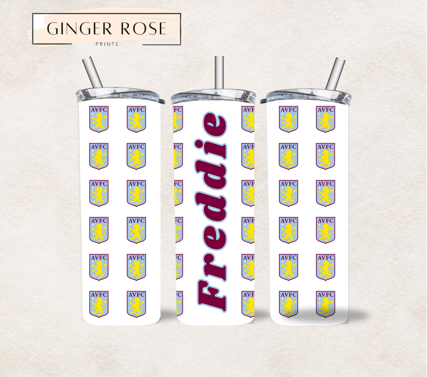 Personalised Football 20oz Tumbler