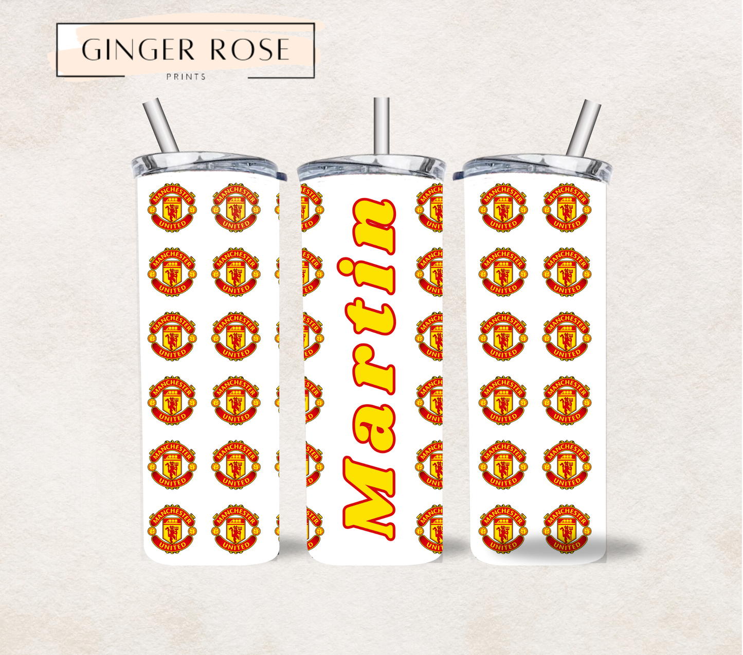 Personalised Football 20oz Tumbler