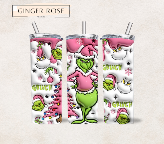 Grinch Pink Tumbler